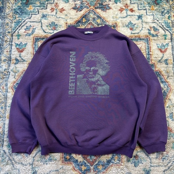 Vintage Beethoven Composer Crewneck Large - Picture 1 of 7